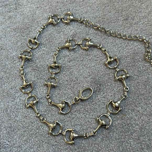 Horsebit ? Metal Chain Belt Long EUC 50in Y2K main image 6